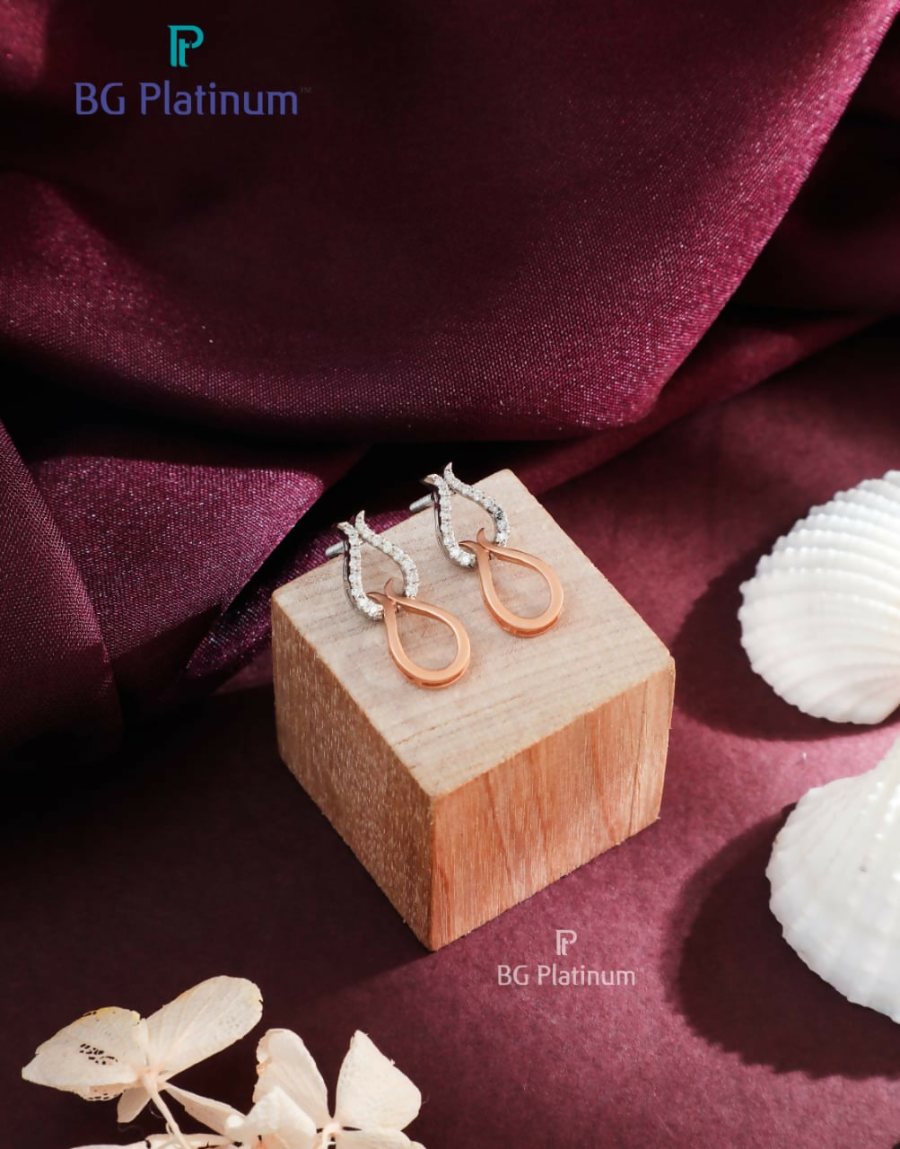 Platinum Earring Sarafa Bazar India