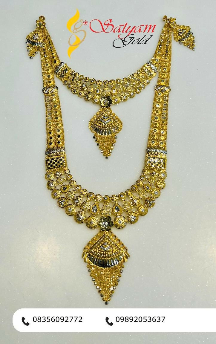 Gold Necklace & Long Set Sarafa Bazar India