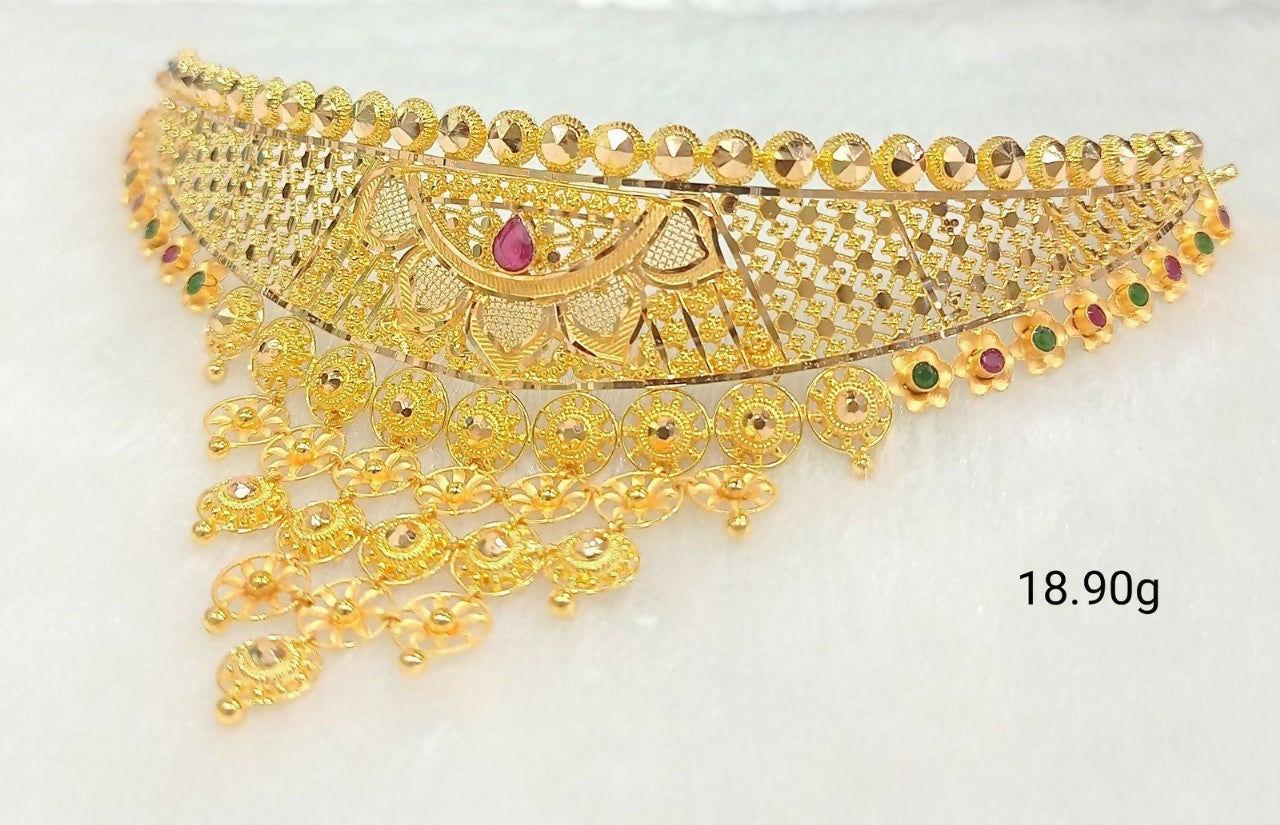 Gold Choker Sarafa Bazar India