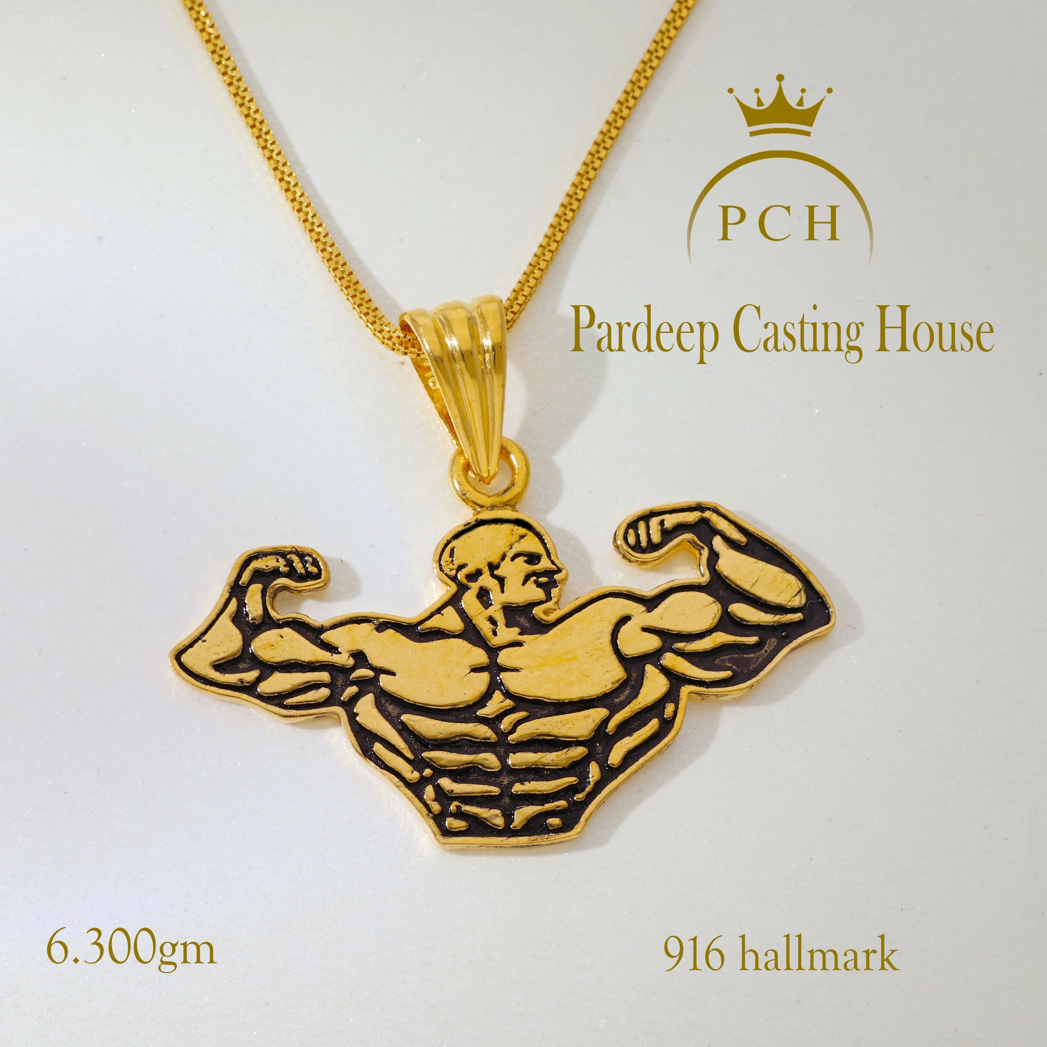 Vshine Body Builder Charm Pendant Sarafa Bazar India