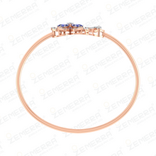 Premium 14KT Rose Gold Diamond Floral Bracelets Sarafa Bazar India