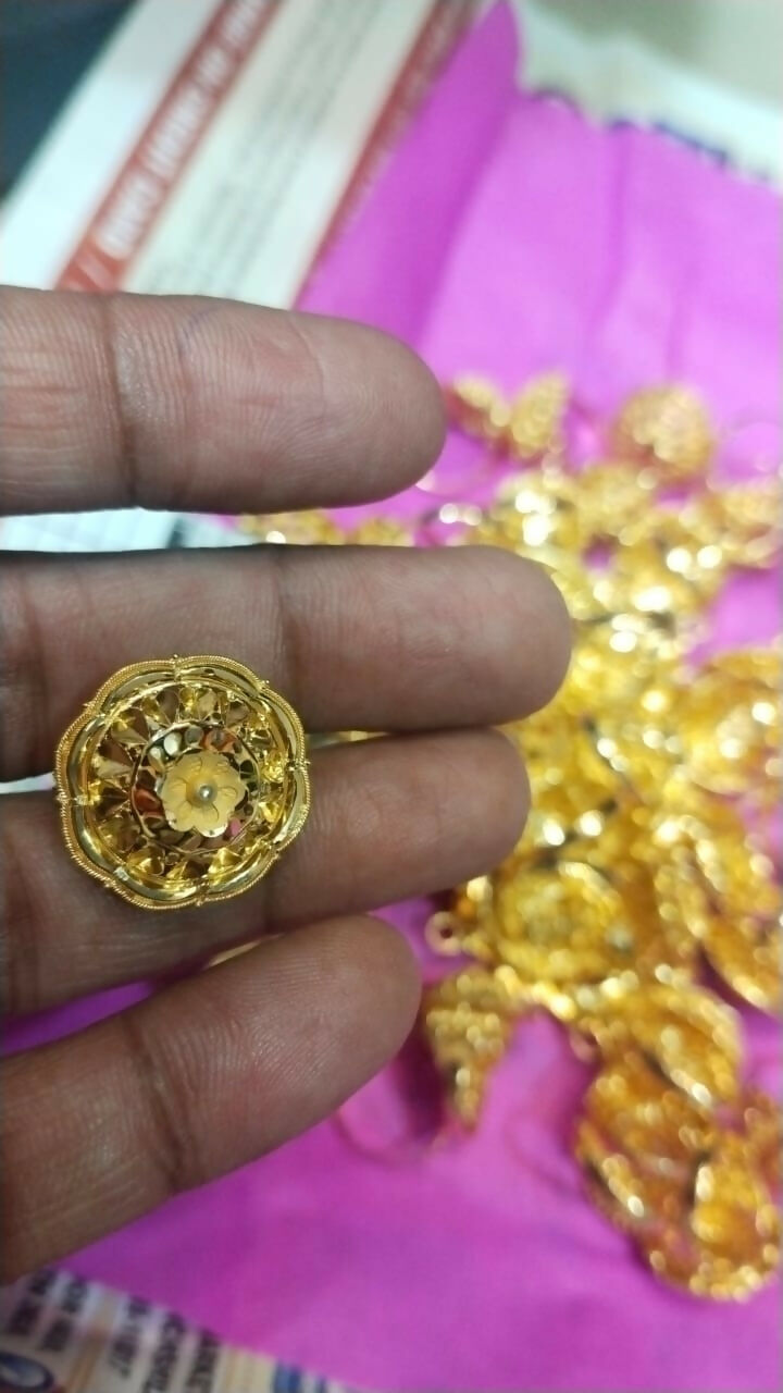 Gold Ladies Rings Sarafa Bazar India