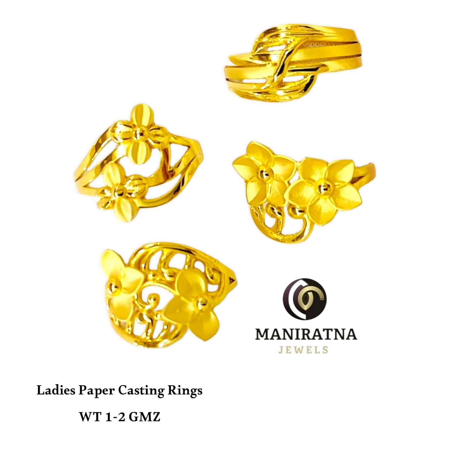 Ladies Paper Casting Rings Sarafa Bazar India