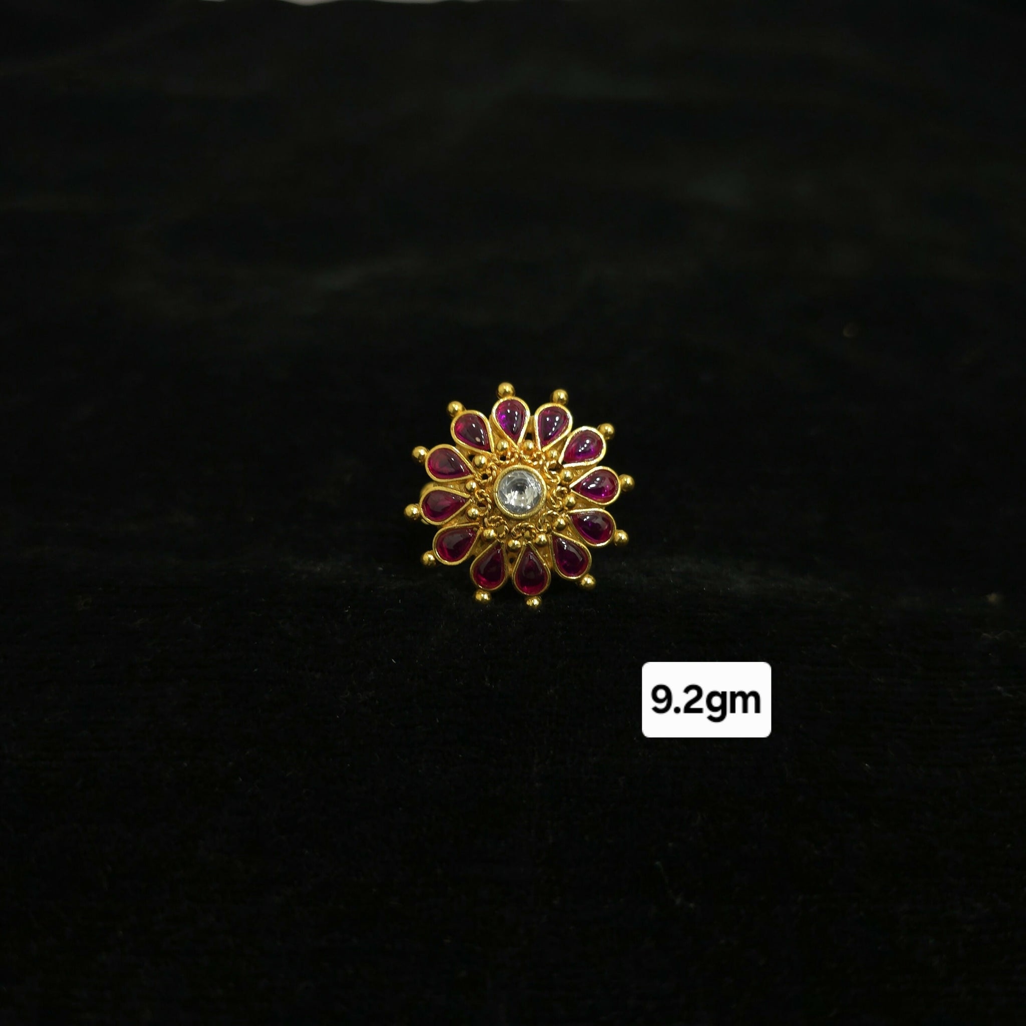 Gold Plated Silver Ring Sarafa Bazar India