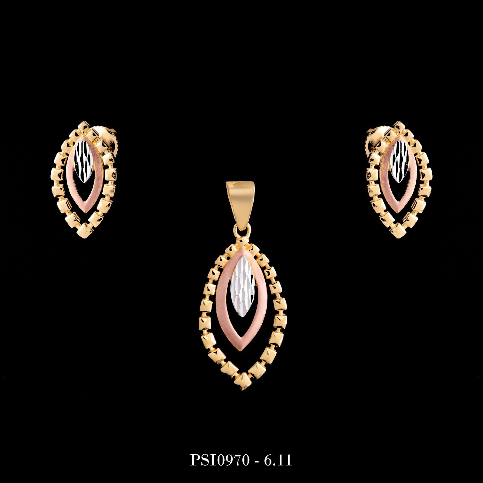 Plain Casting Pendant Set Sarafa Bazar India