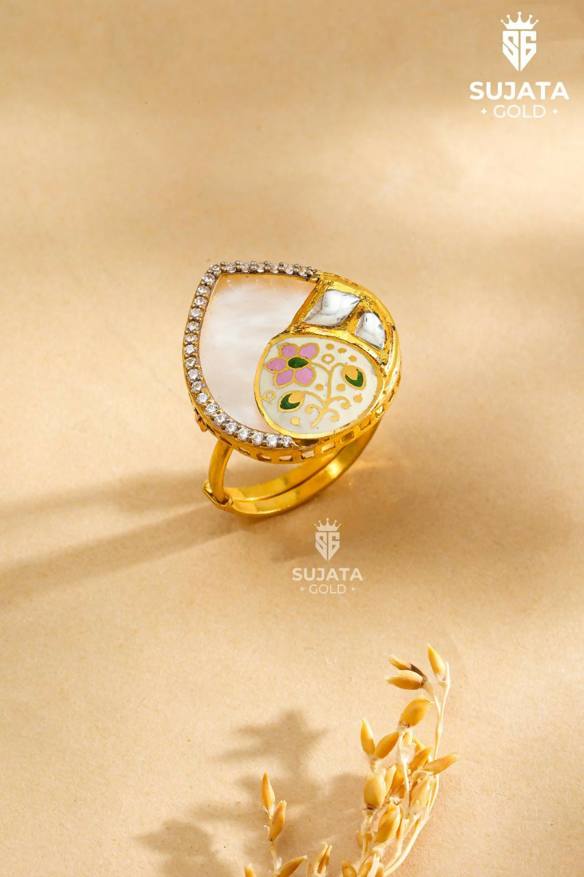 Antique Fusion Ladies Ring Sarafa Bazar India