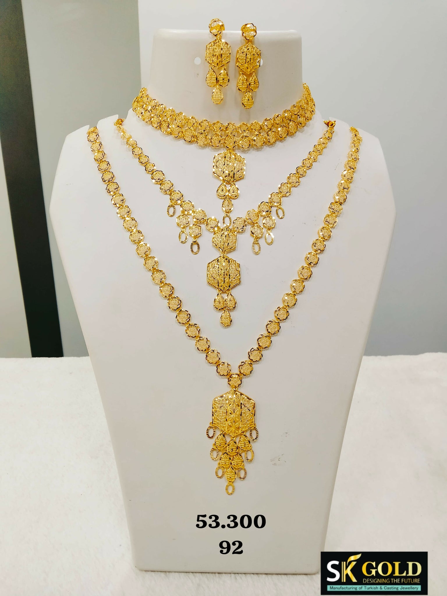 22kt Turkey Bridal Set Sarafa Bazar India