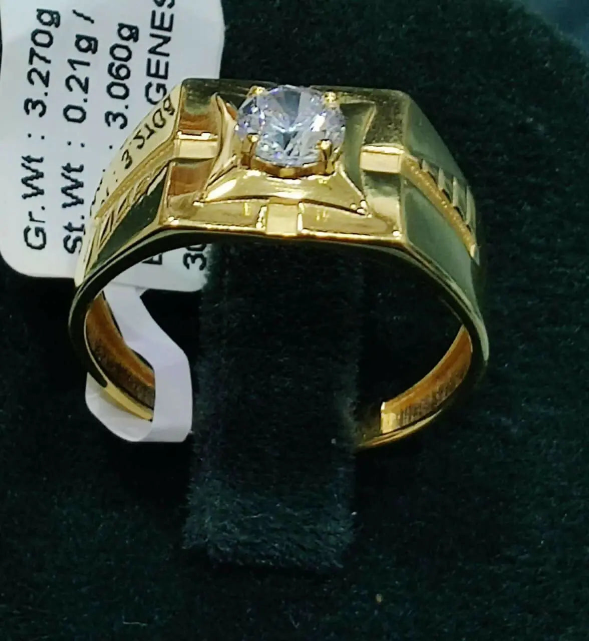 Solitaire Gents Ring Sarafa Bazar India