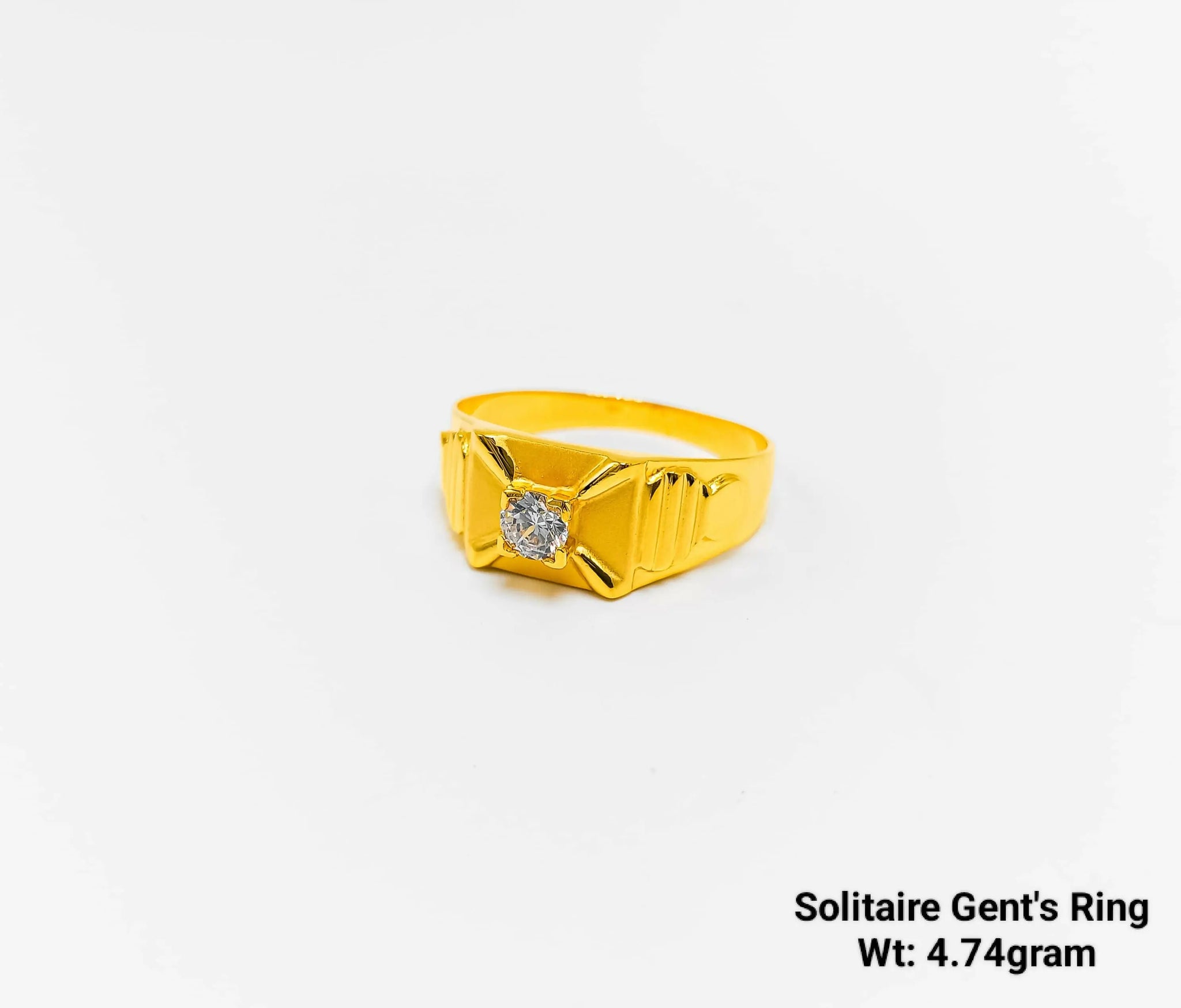 Solitaire Gents Ring Sarafa Bazar India