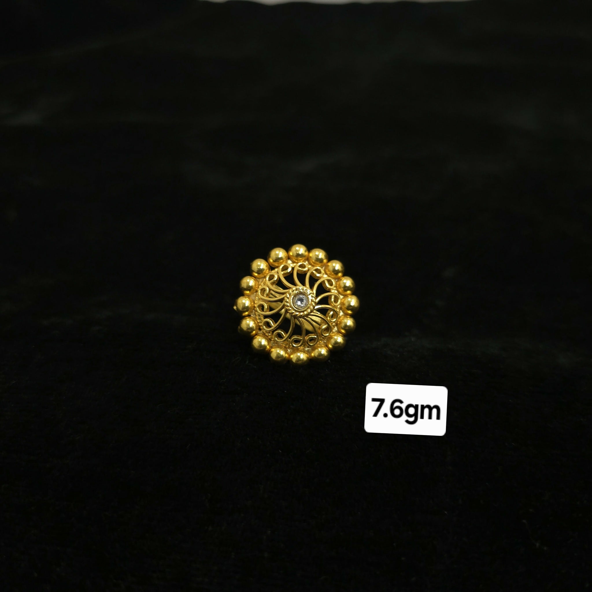 Gold Plated Silver Ring Sarafa Bazar India