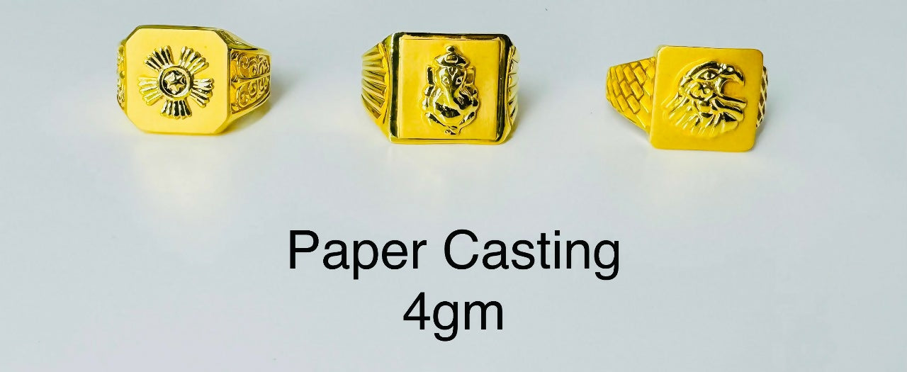 Paper Casting Gents Rings Sarafa Bazar India