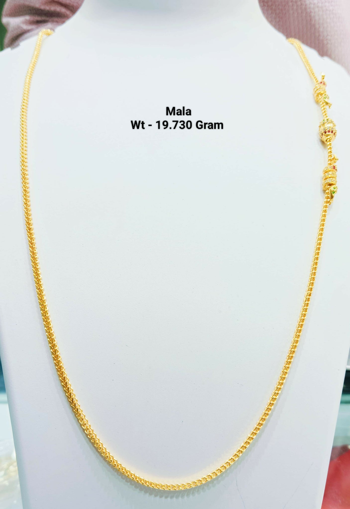 925 Silver Gold Plated Mala Sarafa Bazar India