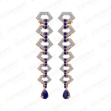 Stylish 14K Gold Diamond Dangler Earring For Women Sarafa Bazar India