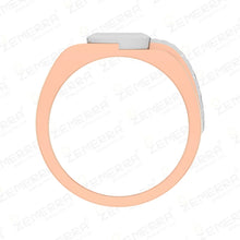 Stylish 14K Rose Gold Diamond Engagement Ring for Men Sarafa Bazar India