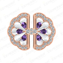 Stylish 14K Rose Gold Diamond White MOP Cocktail Ring Design Sarafa Bazar India