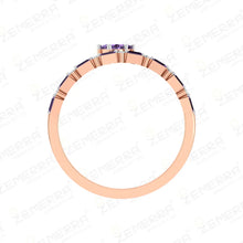 Stylish 14K Rose Gold Diamond Wrap Ring For Women Sarafa Bazar India