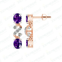 Stylish 14k Rose Gold Diamond Necklace Set For Women Sarafa Bazar India