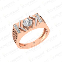 Stylish 14k Rose Gold Diamond Rings For Men Sarafa Bazar India