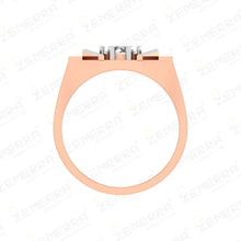 Stylish 14k Rose Gold Diamond Rings For Men Sarafa Bazar India