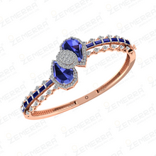 Unique 14k Rose Gold Diamond Bracelets Sarafa Bazar India