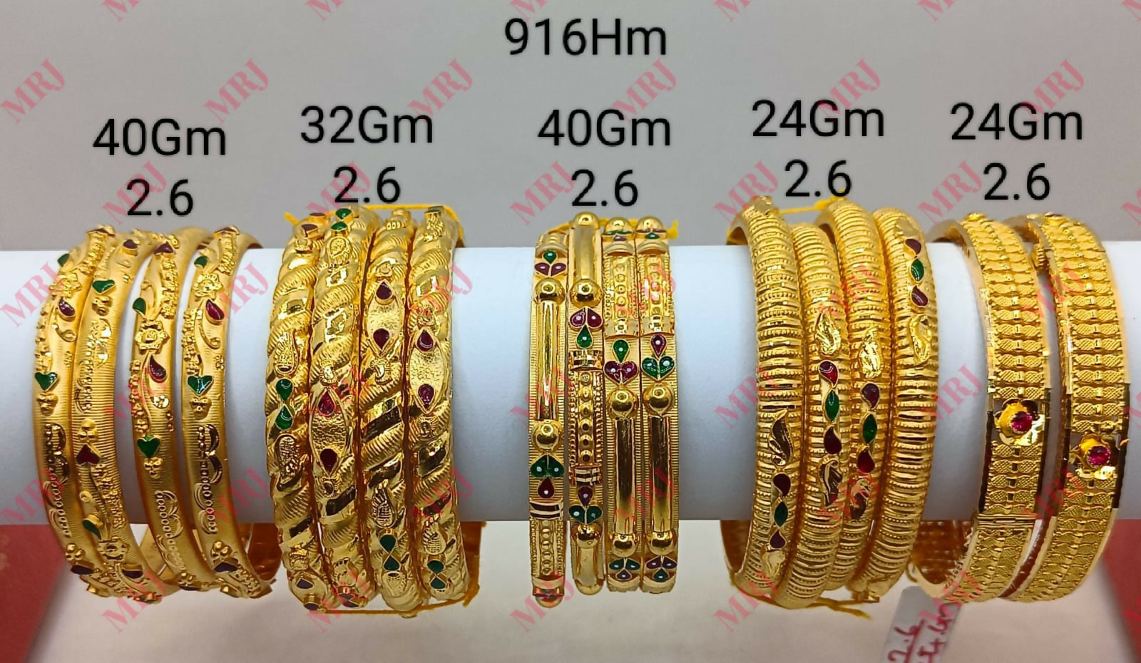 22kt Gold Bangles Sarafa Bazar India