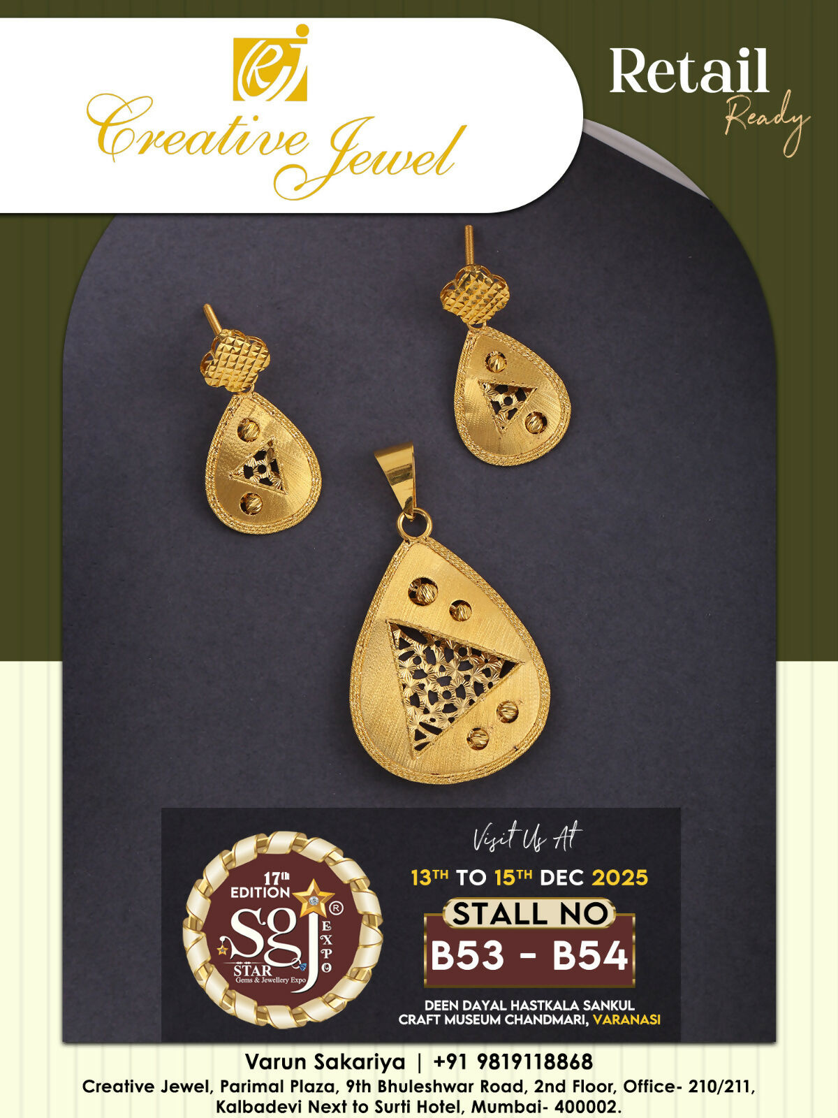 CNC PENDANT SET Sarafa Bazar India