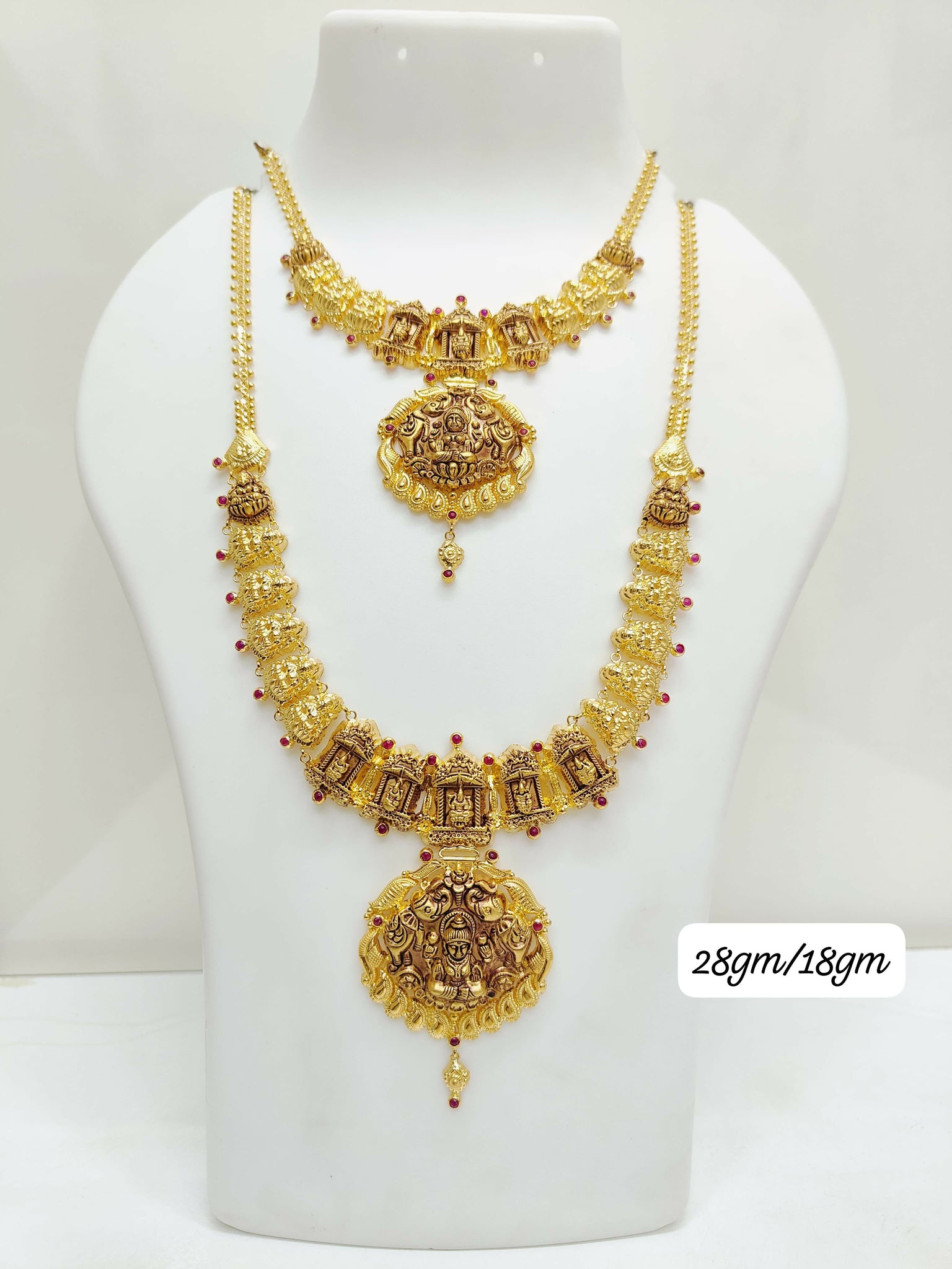 Antique Temple Necklace & Haram Sarafa Bazar India