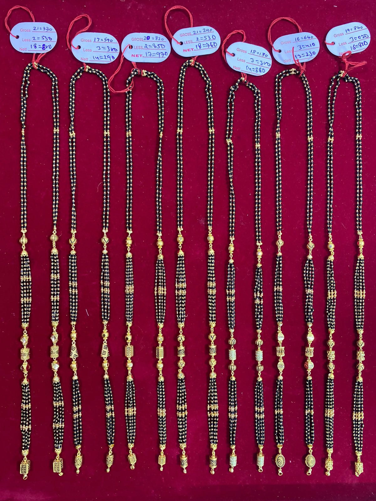 Antique Mangalsutra Chains Sarafa Bazar India