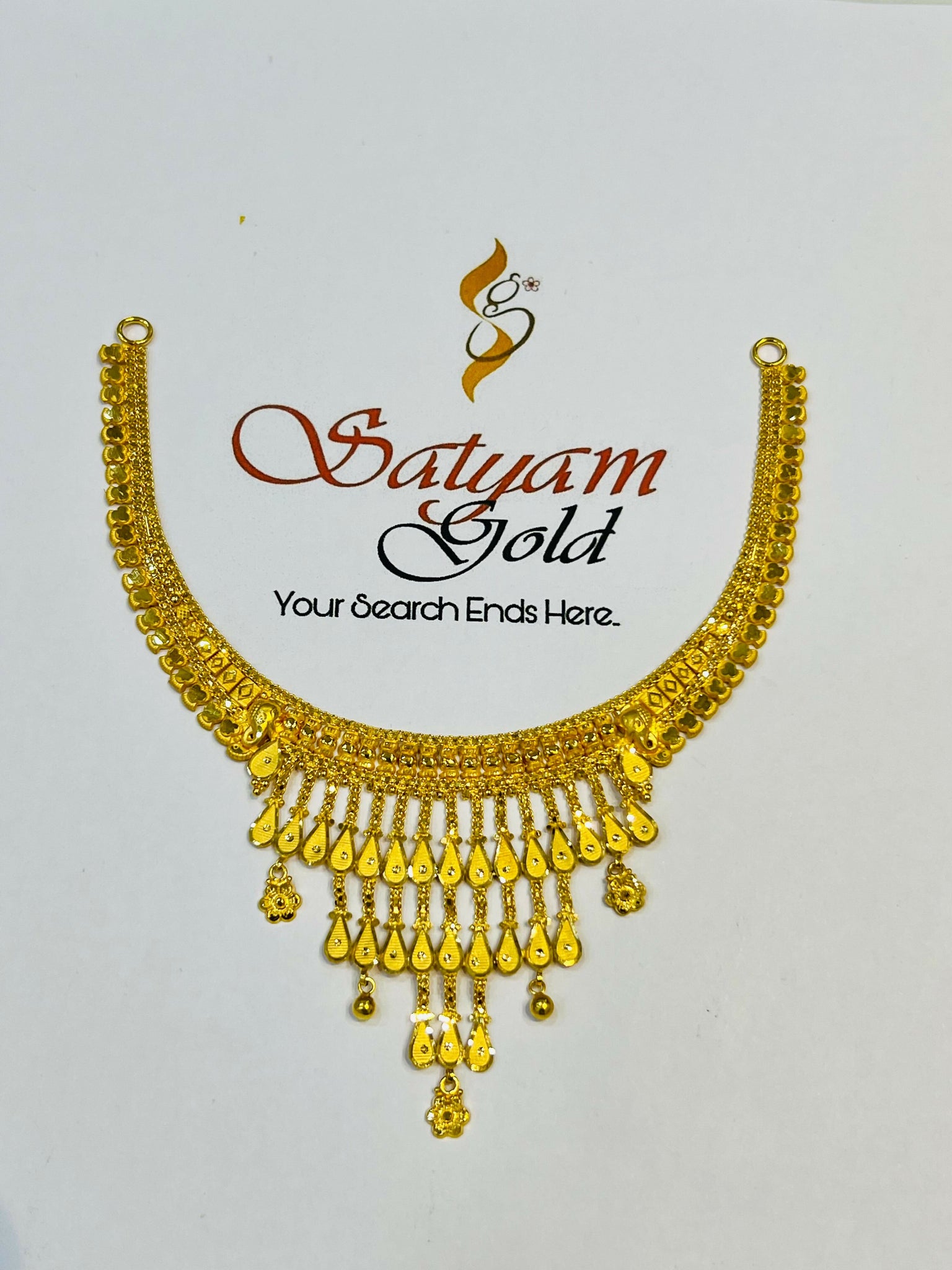 Gold Necklace Sarafa Bazar India