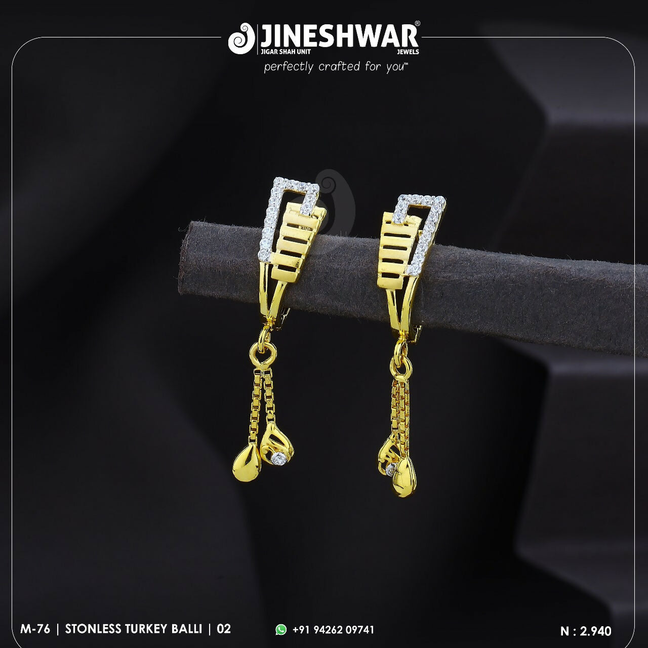 18kt Stonless Turkey Bali Sarafa Bazar India