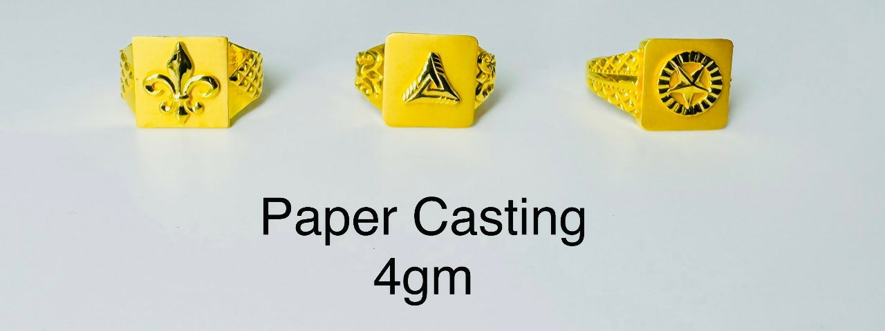 Paper Casting Gents Rings Sarafa Bazar India