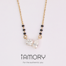 14kt Lab Grown Diamond Mangalsutra Sarafa Bazar India