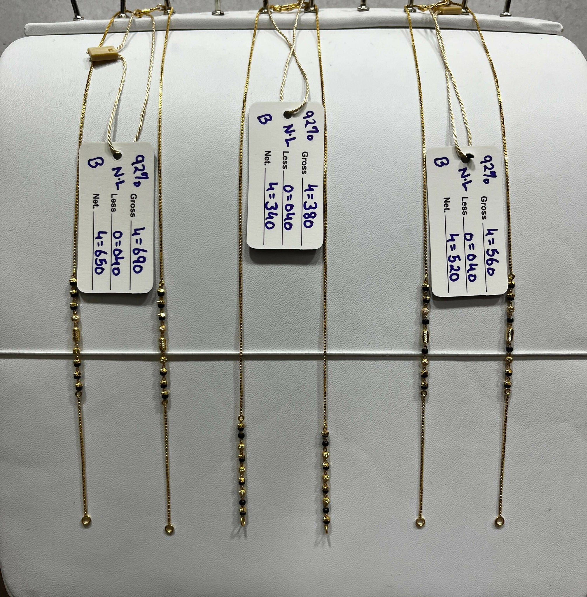 Gold Mangalsutra Chains Sarafa Bazar India