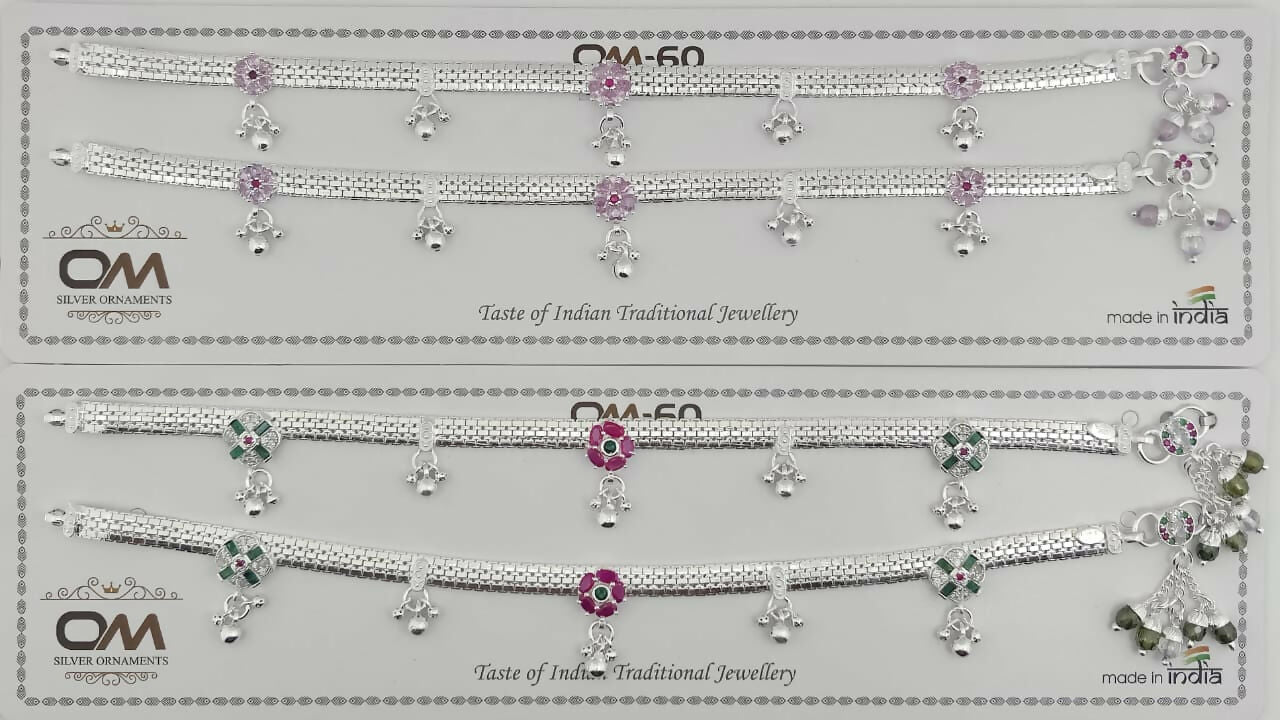 Silver Micro Payal Sarafa Bazar India