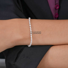 Lab Grown Diamonds Tennis Bracelet for Women Sarafa Bazar India