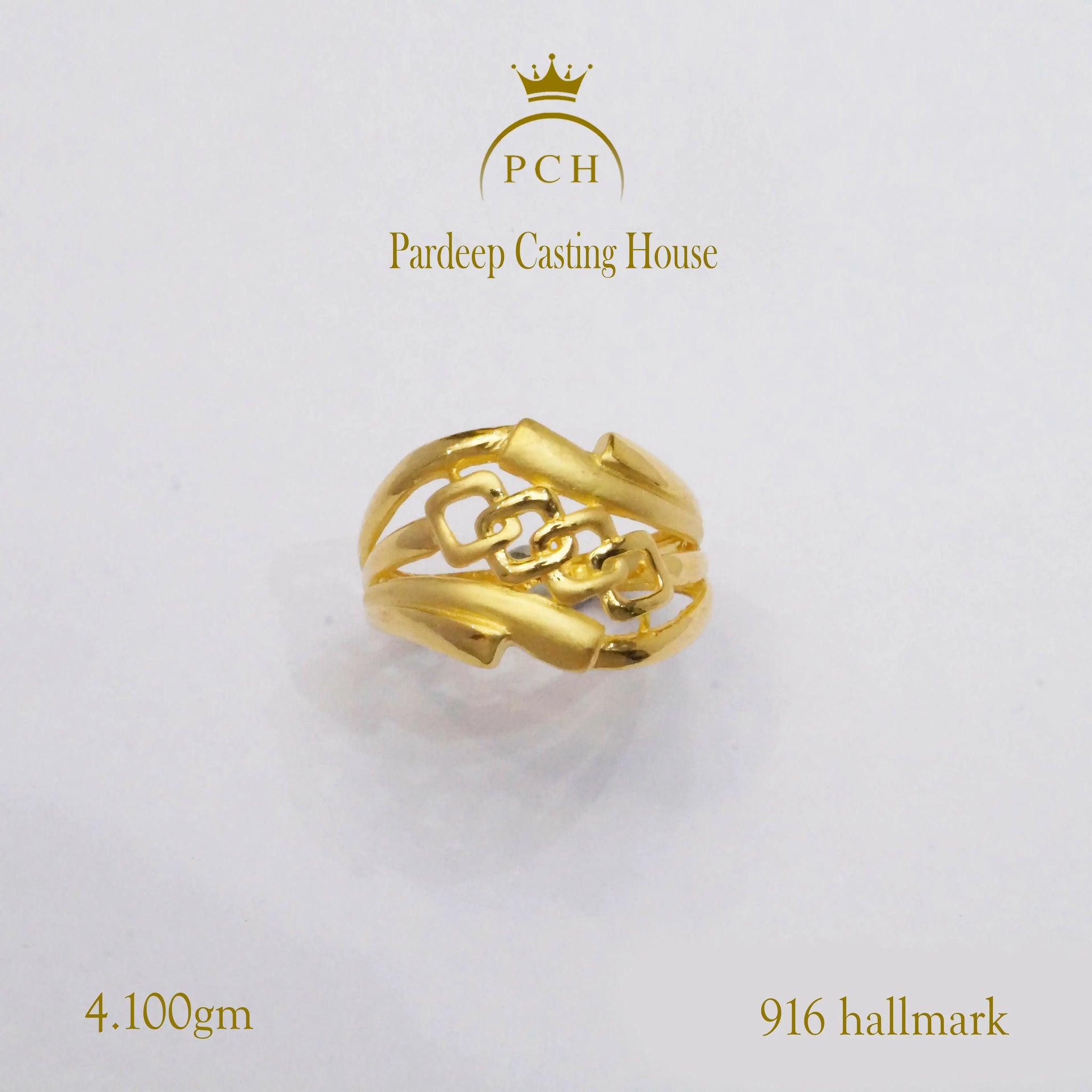 The Annika Gold Ladies Ring Sarafa Bazar India