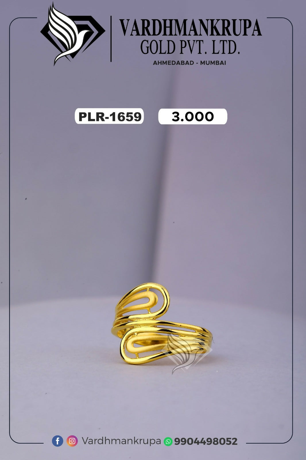 Plain Casting Ladies Ring Sarafa Bazar India