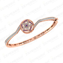 Trending 14K Rose Gold Diamond Circle Shape Bracelets For Women Sarafa Bazar India