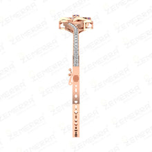Trending 14K Rose Gold Diamond Circle Shape Bracelets For Women Sarafa Bazar India