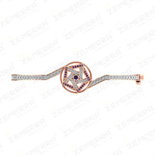 Trending 14K Rose Gold Diamond Circle Shape Bracelets For Women Sarafa Bazar India