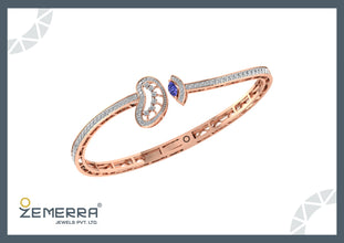 Trending Now 14K Rose Gold Diamond Open Bracelets Design Sarafa Bazar India