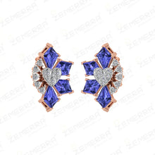 Trendy 14K Rose Gold Diamond Heart Shape Pendant Set Sarafa Bazar India