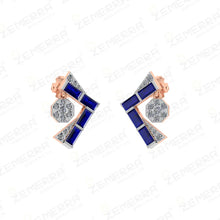 Trendy 14K Rose Gold Diamond Pendant Full Set Sarafa Bazar India