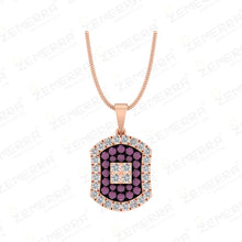 Trendy Diamond Pendant Sets in 14K Gold Sarafa Bazar India