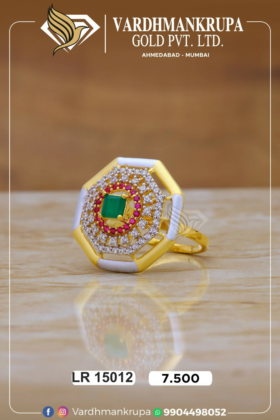 CZ Ladies Ring Sarafa Bazar India