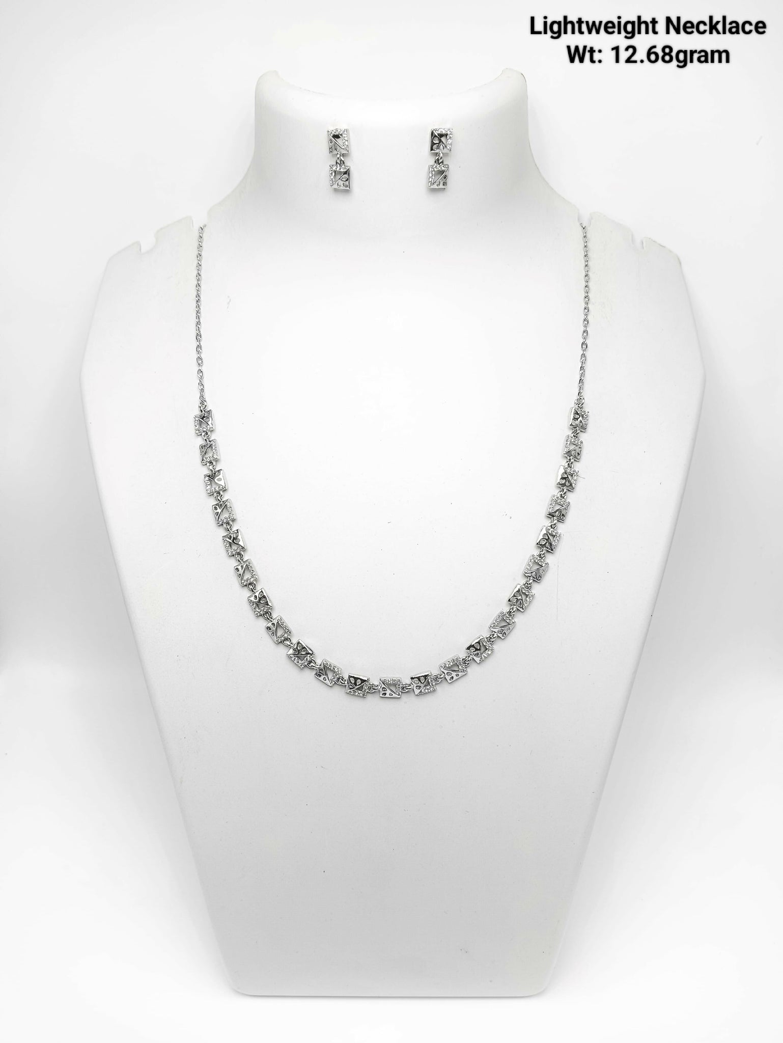 925 Silver Lightweight Necklace Sarafa Bazar India