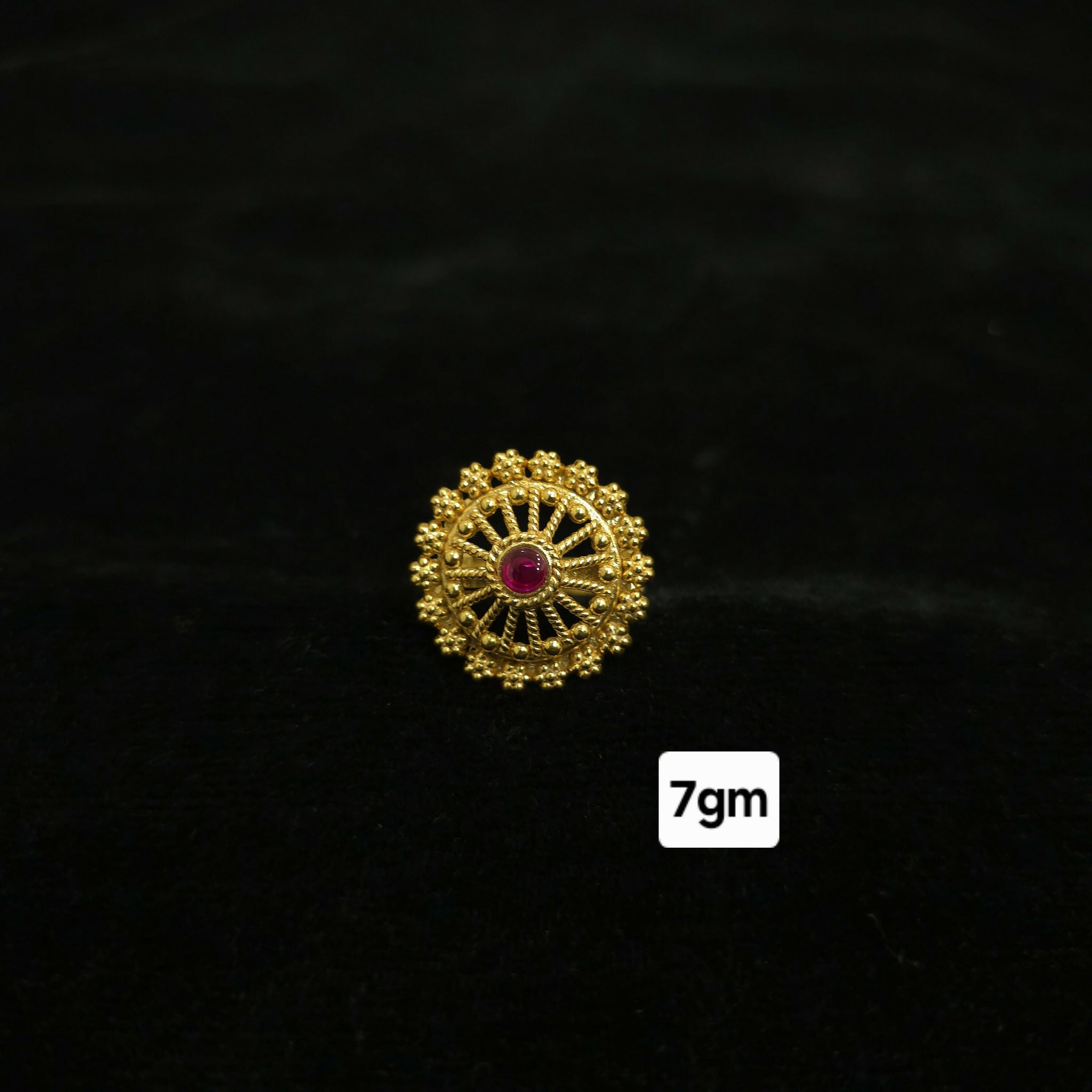 Gold Plated Silver Ring Sarafa Bazar India