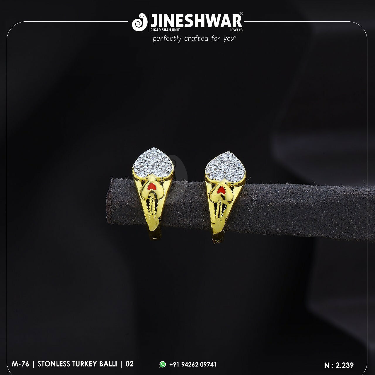 18kt Stonless Turkey Bali Sarafa Bazar India