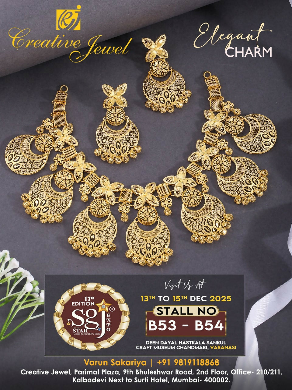 FLORAL HASLI SET Sarafa Bazar India