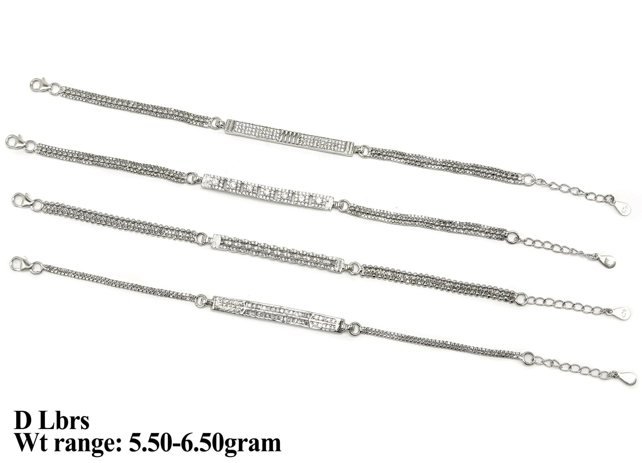 925 Silver Ladies Bracelets Sarafa Bazar India